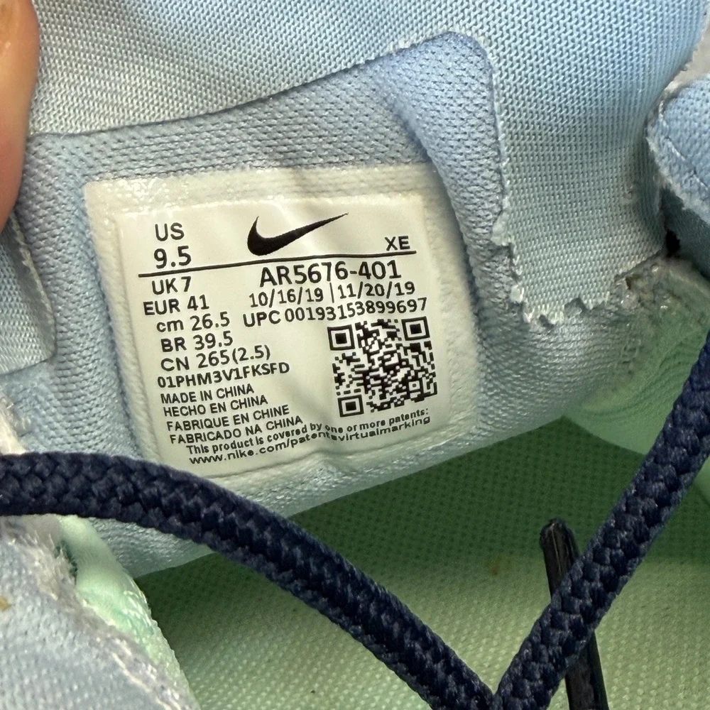 Nike Air Zoom Pegasus 36 Trail Womens Shoes Size 9.5 Mint Blue Yellow AR5676-401